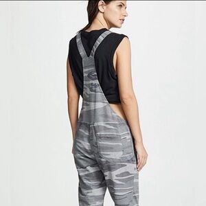 Z Supply Gray Camo Jumpsuit